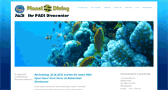 Desktop Screenshot of planet-diving.de