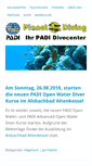 Mobile Screenshot of planet-diving.de